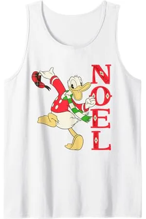 Disney T-shirt natalizia Vintage Paperino Noel Canotta