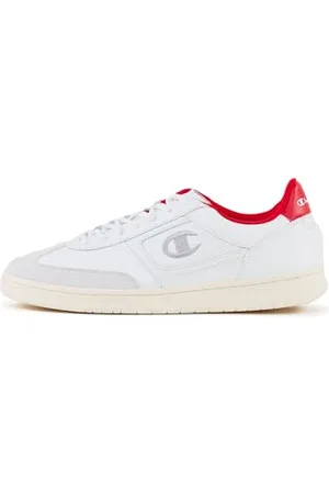 Champion CL78 SL Low, Sneakers Uomo, Bianco/Rosso (WW007), 42 EU