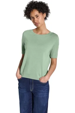 Street one A303225 Maglione a Maniche Corte, Verde Latte, 44 Donna