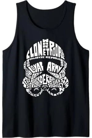 STAR WARS Stormtrooper Helmet Words tipografia t-shirt Canotta