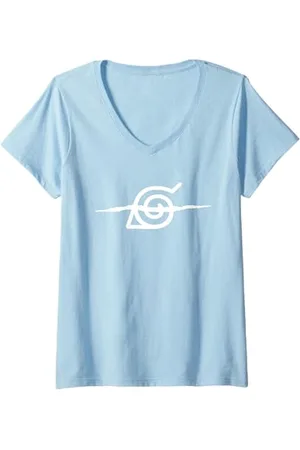 Naruto Donna Shippuden - Icona anti-foglia Maglietta con Collo a V
