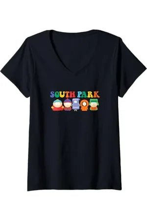 South Park Donna Logo Gang Behind Maglietta con Collo a V