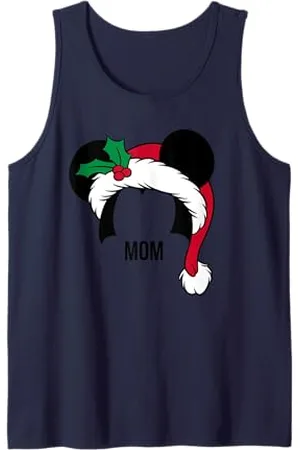 Disney Cappello da Babbo Natale Mickey Holiday Family abbinato a mamma Canotta