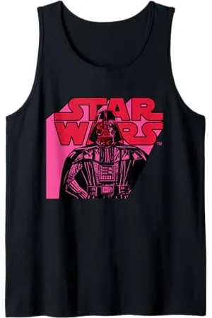 STAR WARS Maglietta con logo e Darth Vader in rosa Canotta