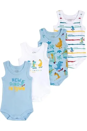 chicco Set Body Senza Maniche In Cotone Unisex - Bimbi 0-24, , 0-3 mesi