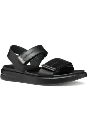 Geox D XAND 2S E, Sandalo Donna, Black/Gun, 39 EU