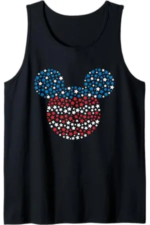 Disney Mickey Mouse Stelle rosse bianche e blu Canotta