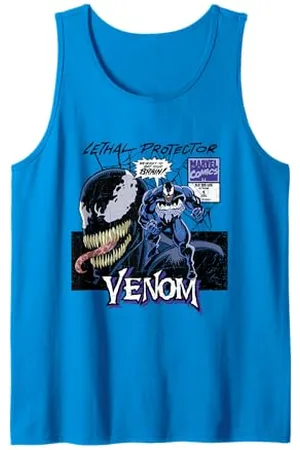 Marvel Venom Comic Lethal Protector in stile retrò invecchiato Canotta