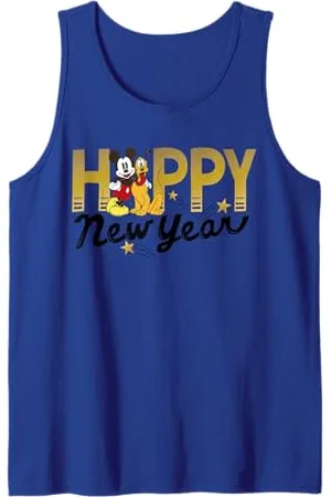Disney Maglietta Mickey Mouse and Pluto Happy New Year Canotta
