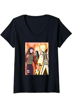 Naruto Donna Shippuden Biju Love Maglietta con Collo a V