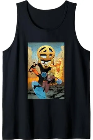 Marvel T-shirt rossa con copertina a fumetti Fantastic Four X-Men Canotta