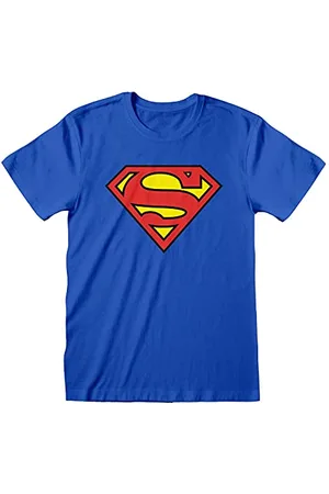 DC Comics Originals Maglia a Maniche Corte Superman Logo Azzurro Unisex