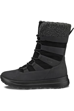 Ecco Solice, Boots Donna, Black/Black, 39 EU
