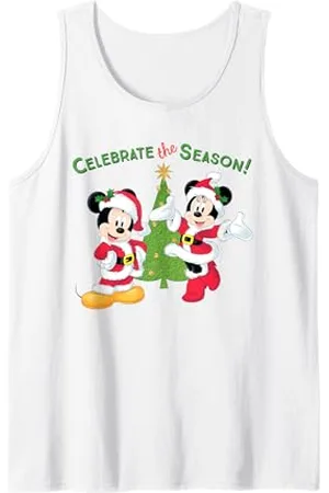 Disney Santa Mickey Minnie festeggia le festività natalizie Canotta