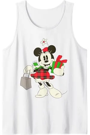 Disney T-shirt natalizia retrò Vintage Minnie Mouse Canotta
