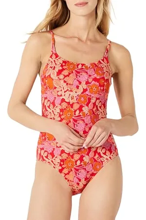 Amazon Costume Intero con Spalline Sottili Donna, , 48