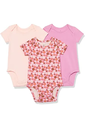 Amazon Body a maniche corte in jersey di cotone elasticizzato (precedentemente Amazon Aware) Unisex Bimbi, Pacco da 3, , 18 mesi