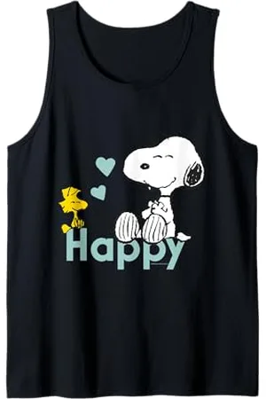 Peanuts Snoopy Woodstock Happy Canotta