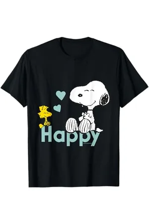 Peanuts Snoopy Woodstock Happy Maglietta