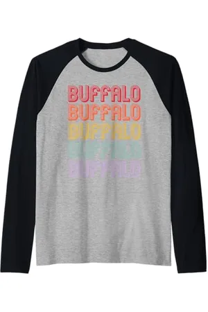 Buffalo Bufalo Maglia con Maniche Raglan