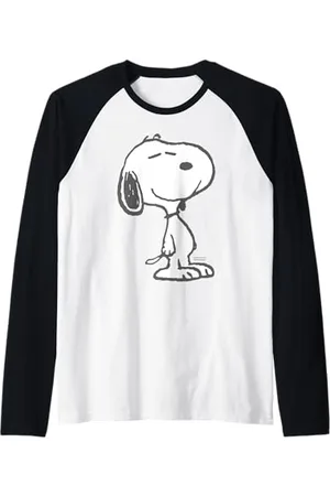 Peanuts Snoopy Sii Maglia con Maniche Raglan
