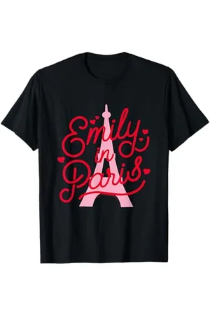 Emily in paris Logo e Torre Eiffel Maglietta