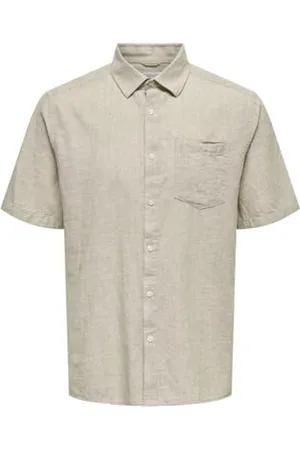 Only & Sons Onscaiden Life Reg SS 1 Pkt Shirt Camicia a Maniche Corte, , L Uomo