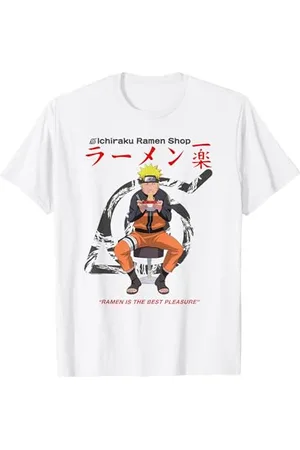 Naruto Shippuden Ichiraku Ramen Acquista Su Bianco Maglietta
