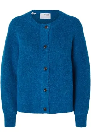 SELECTED Slflulu LS Knit Short Cardigan B Noos Maglione, /Dettagli: mélange, XS Donna