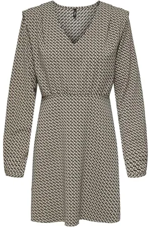 ONLY Onlnova Life Elite L/S Monica Dress Vestito, , L Donna