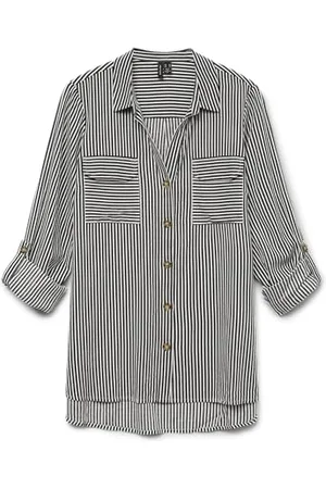 VERO MODA Vmbumpy L/S-Maglietta New Wvn Ga Noos Camicia a Maniche Lunghe, , L Donna