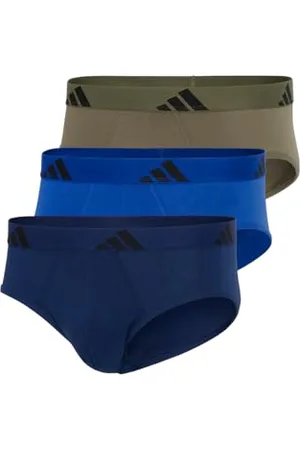 adidas Herren Unterwäsche Slip 3er Pack-Brief (3pk) -Active Flex Cotton Mutande da Uomo, Assorted_4am001, XXL