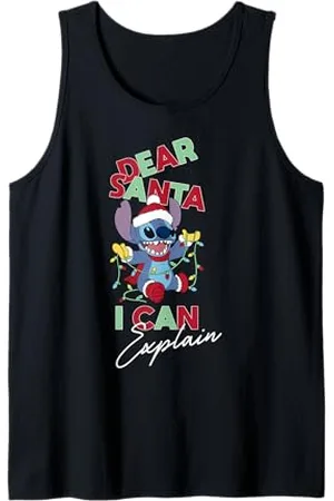 Disney Lilo & Stitch Christmas Dear Santa I Can Explain Canotta