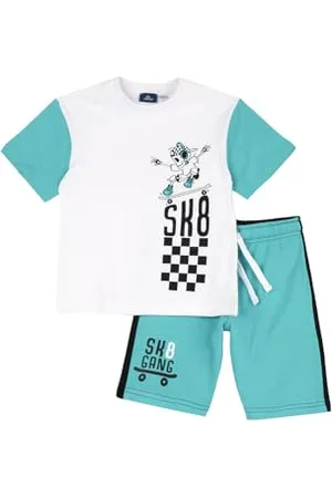 chicco Completo Bambino, con Maglietta e Pantaloncini, in Morbido Tessuto, Designed in Italy, Abbigliamento Bambini