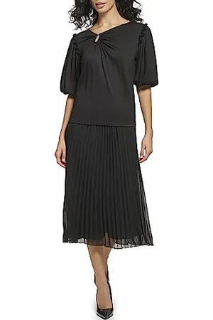 DKNY Maglia a Maniche Corte Nk Hardware Blouse, , XXS Donna