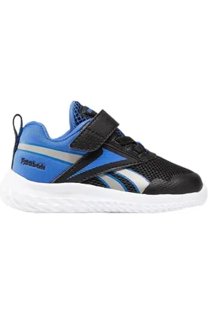 Reebok Rush Runner 5 TD, Sneaker Bimbo 0-24, CBLACK/VECBLU/Pewter, 19.5 EU