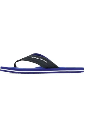 Tommy Hilfiger Uomo Infradito Nyc Beach Sandal con Logo, Blu (Desert Sky), 44