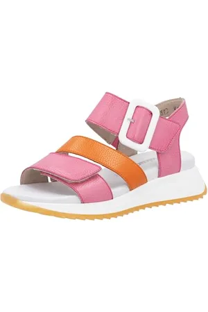 Rieker W2950, Sandali con Zeppa Donna, Colore: Rosa, 38 EU