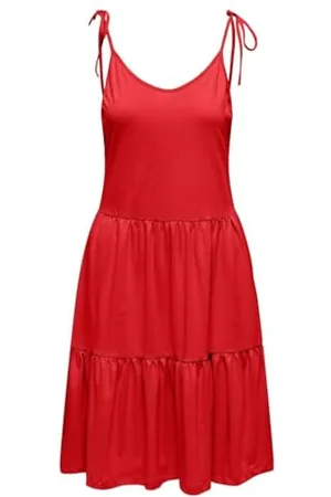 ONLY Onlmay Life S/L Peplum Dress CS Jrs Abito Estivo, , M Donna