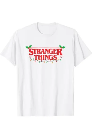 Stranger Things Christmas Logo Maglietta