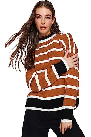 Trendyol Regular Fit Basic Standing Collar Knitwear Sweater Maglione, , M Donna