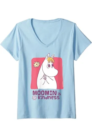 Moomin Donna Snorkmaiden è gentilezza Maglietta con Collo a V