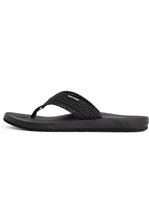 Tommy Hilfiger Uomo Sandali Molded Web Beach Fibbia Intrecciata, (Black), 44