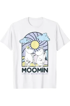 Moomin Vetro Colorato Stile Vita In valley Light Maglietta