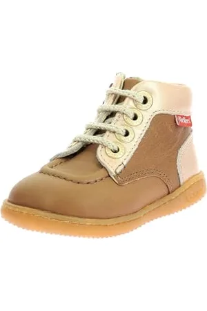 Kickers KICKICONIC, Stivaletto Unisex-Bambini, Cammello Dorato, 22 EU