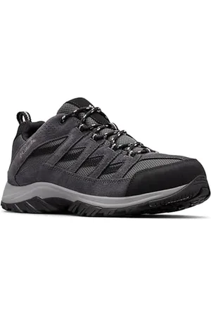 Columbia Crestwood, Scarpe da Trekking Basse Uomo, Shark Grey, 40.5 EU Larga