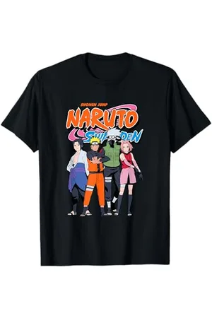 Naruto Shippuden Team 7 with Logo Anime Maglietta