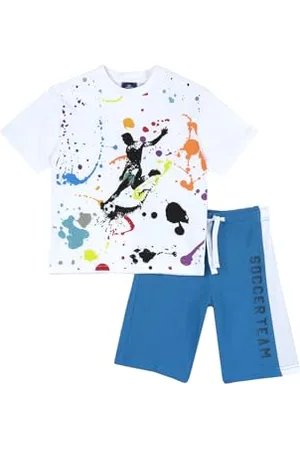 chicco Completo Bambino, con Maglietta e Pantaloncini, in Morbido Tessuto, Designed in Italy, Abbigliamento Bambini