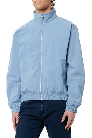 Tommy Hilfiger Uomo Giacca a Vento Essential Colletto alla Coreana, Blu (Colorado ), M
