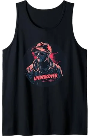 UNDERCOVER Ragazzo fresco con occhiali da sole e emblema sotto copertura Canotta